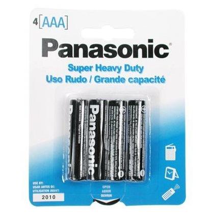Panasonic Super Heavy Duty Battery AAA - Pack of 4