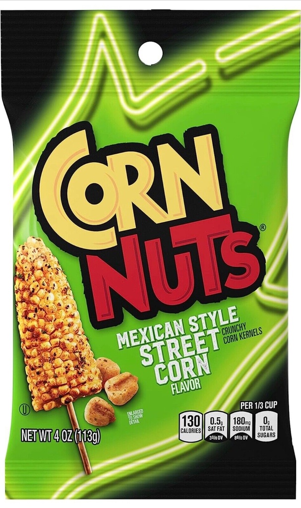CORN NUTS Mexican Street Corn Crunchy Corn Kernels 4 Ounce Bag 