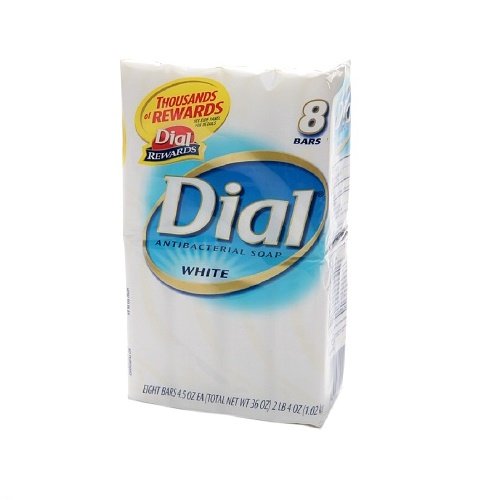 Dial Antibacterial Bar Soap  Refresh & Renew  White  4 Oz  1 BAR