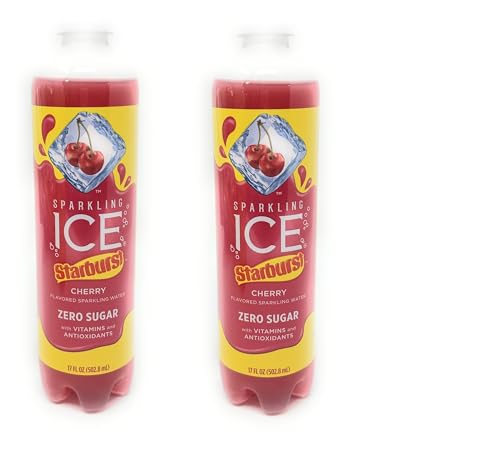 Sparkling Ice Starburst Cherry Flavored Sparkling Water 17oz 