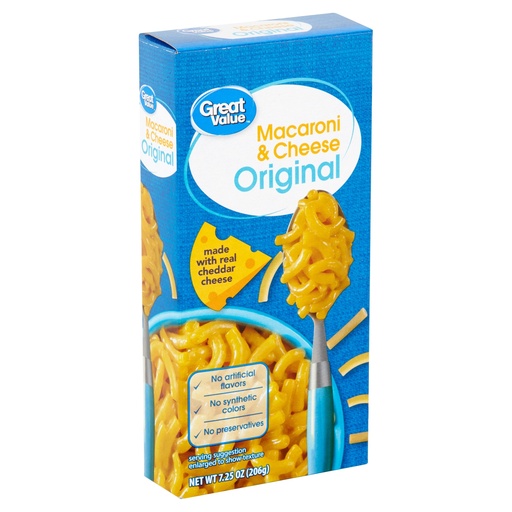 Great Value, Macaroni & Cheese, Original