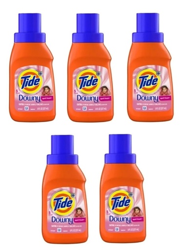  Tide Liquid Laundry Detergent with a Touch of Downy, 8 Oz.