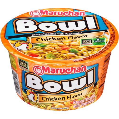 Maruchan Chicken Flavor Ramen Noodles with Vegetables  3.31 Oz